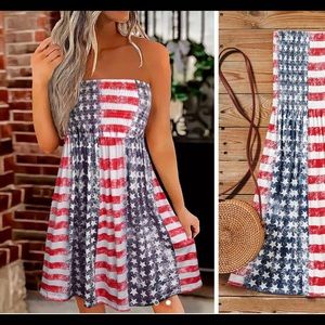 Red White and Blue Flag dress